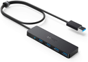 Anker 4-Port USB 3.0 Ultra-Slim Data USB Hub with 2 ft Extended Cable